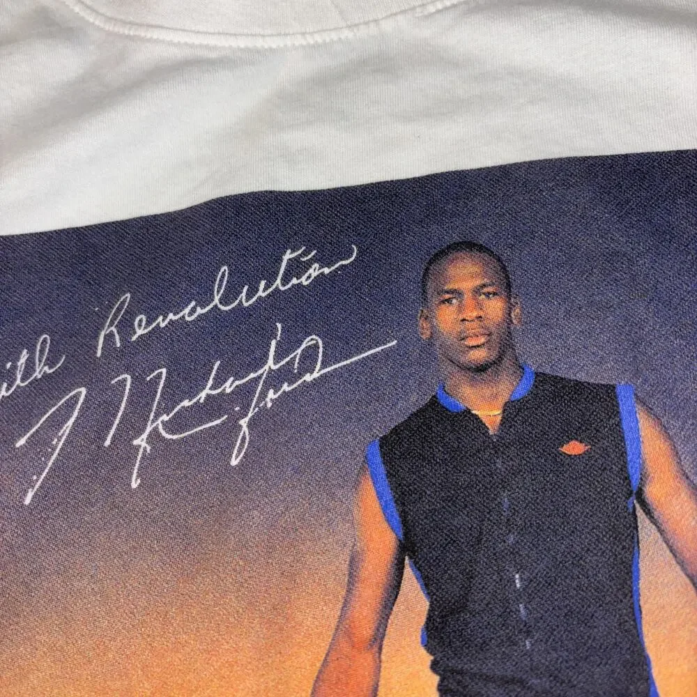 Air Jordan Michael Jorda Men’s T-shirt White 2XL Basketball Affirmation
